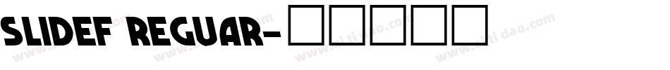 slidef reguar字体转换